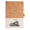 Cork And Heathered Fabric Hardcover Journal 5.5" X 8.25" Thumbnail