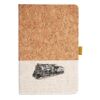 Cork And Heathered Fabric Hardcover Journal 5.5" X 8.25" Thumbnail