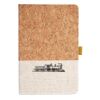 Cork And Heathered Fabric Hardcover Journal 5.5" X 8.25" Thumbnail
