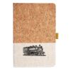 Cork And Heathered Fabric Hardcover Journal 5.5" X 8.25" Thumbnail