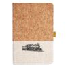 Cork And Heathered Fabric Hardcover Journal 5.5" X 8.25" Thumbnail