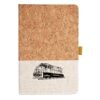 Cork And Heathered Fabric Hardcover Journal 5.5" X 8.25" Thumbnail