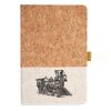 Cork And Heathered Fabric Hardcover Journal 5.5" X 8.25" Thumbnail