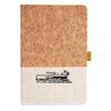 Cork And Heathered Fabric Hardcover Journal 5.5" X 8.25" Thumbnail