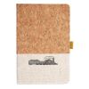 Cork And Heathered Fabric Hardcover Journal 5.5" X 8.25" Thumbnail