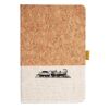 Cork And Heathered Fabric Hardcover Journal 5.5" X 8.25" Thumbnail