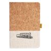 Cork And Heathered Fabric Hardcover Journal 5.5" X 8.25" Thumbnail