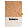 Cork And Heathered Fabric Hardcover Journal 5.5" X 8.25" Thumbnail