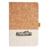 Cork And Heathered Fabric Hardcover Journal 5.5" X 8.25" Thumbnail