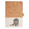 Cork And Heathered Fabric Hardcover Journal 5.5" X 8.25" Thumbnail