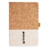 Cork And Heathered Fabric Hardcover Journal 5.5" X 8.25" Thumbnail