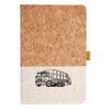 Cork And Heathered Fabric Hardcover Journal 5.5" X 8.25" Thumbnail