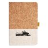 Cork And Heathered Fabric Hardcover Journal 5.5" X 8.25" Thumbnail