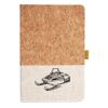 Cork And Heathered Fabric Hardcover Journal 5.5" X 8.25" Thumbnail