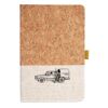 Cork And Heathered Fabric Hardcover Journal 5.5" X 8.25" Thumbnail