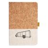 Cork And Heathered Fabric Hardcover Journal 5.5" X 8.25" Thumbnail