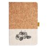 Cork And Heathered Fabric Hardcover Journal 5.5" X 8.25" Thumbnail
