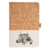 Cork And Heathered Fabric Hardcover Journal 5.5" X 8.25" Thumbnail