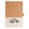 Cork And Heathered Fabric Hardcover Journal 5.5" X 8.25" Thumbnail