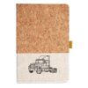 Cork And Heathered Fabric Hardcover Journal 5.5" X 8.25" Thumbnail