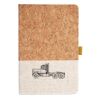 Cork And Heathered Fabric Hardcover Journal 5.5" X 8.25" Thumbnail