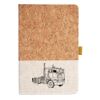 Cork And Heathered Fabric Hardcover Journal 5.5" X 8.25" Thumbnail