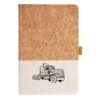 Cork And Heathered Fabric Hardcover Journal 5.5" X 8.25" Thumbnail