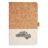 Cork And Heathered Fabric Hardcover Journal 5.5" X 8.25" Thumbnail