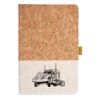 Cork And Heathered Fabric Hardcover Journal 5.5" X 8.25" Thumbnail