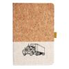 Cork And Heathered Fabric Hardcover Journal 5.5" X 8.25" Thumbnail