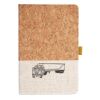 Cork And Heathered Fabric Hardcover Journal 5.5" X 8.25" Thumbnail