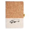 Cork And Heathered Fabric Hardcover Journal 5.5" X 8.25" Thumbnail