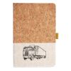 Cork And Heathered Fabric Hardcover Journal 5.5" X 8.25" Thumbnail