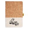 Cork And Heathered Fabric Hardcover Journal 5.5" X 8.25" Thumbnail
