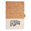 Cork And Heathered Fabric Hardcover Journal 5.5" X 8.25" Thumbnail