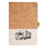 Cork And Heathered Fabric Hardcover Journal 5.5" X 8.25" Thumbnail