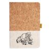 Cork And Heathered Fabric Hardcover Journal 5.5" X 8.25" Thumbnail