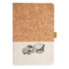 Cork And Heathered Fabric Hardcover Journal 5.5" X 8.25" Thumbnail