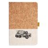 Cork And Heathered Fabric Hardcover Journal 5.5" X 8.25" Thumbnail