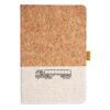 Cork And Heathered Fabric Hardcover Journal 5.5" X 8.25" Thumbnail