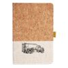Cork And Heathered Fabric Hardcover Journal 5.5" X 8.25" Thumbnail
