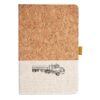 Cork And Heathered Fabric Hardcover Journal 5.5" X 8.25" Thumbnail