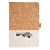 Cork And Heathered Fabric Hardcover Journal 5.5" X 8.25" Thumbnail