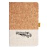 Cork And Heathered Fabric Hardcover Journal 5.5" X 8.25" Thumbnail