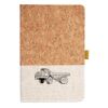 Cork And Heathered Fabric Hardcover Journal 5.5" X 8.25" Thumbnail