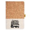 Cork And Heathered Fabric Hardcover Journal 5.5" X 8.25" Thumbnail