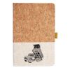 Cork And Heathered Fabric Hardcover Journal 5.5" X 8.25" Thumbnail