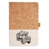 Cork And Heathered Fabric Hardcover Journal 5.5" X 8.25" Thumbnail