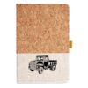 Cork And Heathered Fabric Hardcover Journal 5.5" X 8.25" Thumbnail