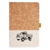 Cork And Heathered Fabric Hardcover Journal 5.5" X 8.25" Thumbnail